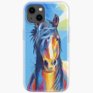 Horse Beauty - horse illustration, animal art iPhone Case
